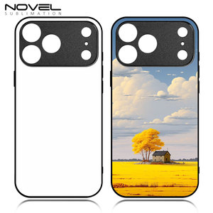 Coque de téléphone vierge en TPU pour sublimation pour iPhone 17 Pro Max, avec cadre de caméra floqué et insert en aluminium, impression personnalisée DIY, antichoc - Product Image 1