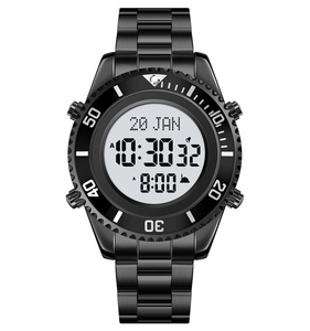 Montre Skmei 2141 avec <span class=keywords><strong>boussole</strong></span> <span class=keywords><strong>Qibla</strong></span> islamique, montre de prière musulmane arabe <span class=keywords><strong>AL</strong></span> Azan - Product Image 4