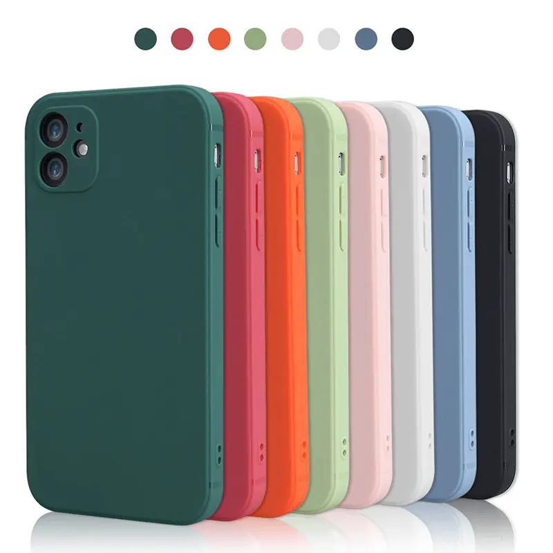 Özel ucuz fiyat yüksek kalite TPU sıvı silikon telefon kılıfı renkli cep telefonu telefon kılıfı Iphone için kılıf 14 Pro Max durumda 13 12 artı