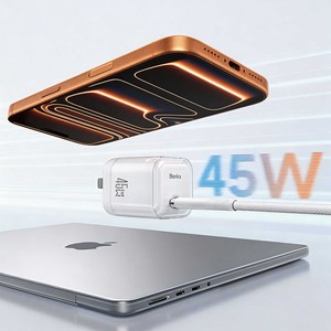 Benks 45W GaN Fast Charger USB C Wall <b>Adapter</b> Foldable <b>Plug</b> PD 3.0 Quick Charging for Phone Tablet Laptop - Product Image 3