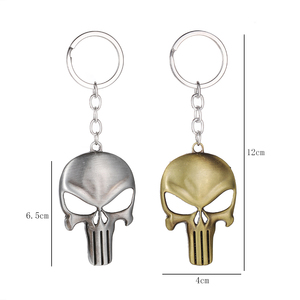 Portachiavi ZRM <span class=keywords><strong>Punisher</strong></span> Terminator Warrior in Lega di Zinco, Ciondolo per Auto Personalizzato con Stampa Digitale per Uomini e Donne - Product Image 3
