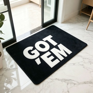 Tapis de sol personnalisé avec slogan imprimé, citation streetwear, design de texte personnalisé pour la décoration de la salle de sport - Product Image 4