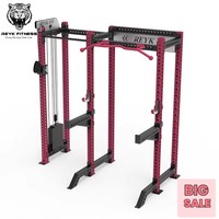 Nouvelle Conception 2025 REYK Station d'Entraînement Multifonctionnelle Demi-Cadre en Acier Carbone pour Squat et Musculation Complète du Corps