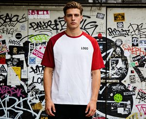 Nouvel arrivage : T-shirts pour hommes 100% coton, impression sérigraphique, prix bas, épaules contrastées. - Product Image 5