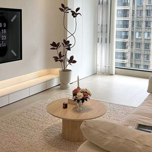 Table basse au design minimaliste et au style moderne, petite table à thé, table basse de balcon, pour salon familial, appartement, maison d'hôtes - Product Image 5