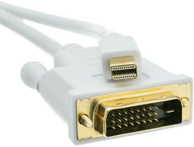 1.8M Mini DP to DVI-D Male Adapter Cable 1080P Thunderbolt Compatible Coaxial Gold Plated PVC Jacket Monitor Projector