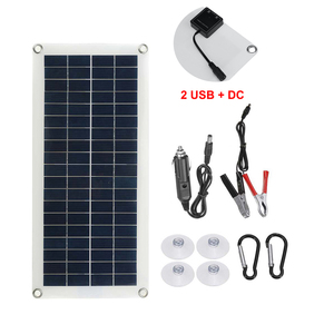 Portable 12V Mini Outdoor <strong>Solar</strong> <strong>Panels</strong> Flexible 5W 10W 15W 20W 35W 40W <strong>Car</strong> <strong>Battery</strong> <strong>Chargers</strong> for Camping <strong>Car</strong> Charging - Product Image 1