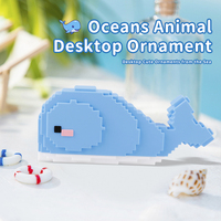 Hub USB 2.0 créatif au design de baleine mignonne, ornement de bureau, station d'accueil pour ordinateur, multi-ports 4 ports USBC type C