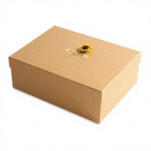 Caja de Regalo Rectangular Amarilla de Papel Kraft, Directo de Fábrica, Embalaje Hecho a Mano, Personalizable, Pedidos Personalizados en China - Product Image 2