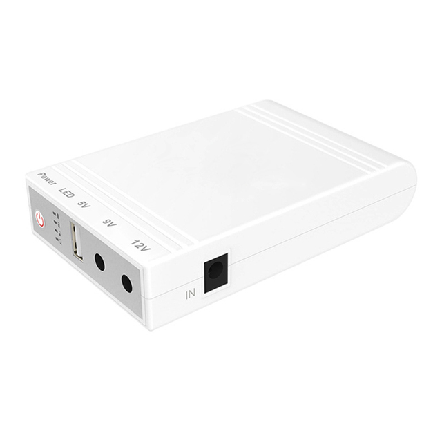 New Home Mini UPS Small 5v 9v 12v Cctv Dc Dvr Modem Lithium Battery Bank Uninterruptible Power Supply Companies For Wifi Router