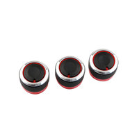 3 Pièces/Set Pour Peugeot 206 207 2006 2007 2008 2009 2010 2011 Tableau de Bord Climatisation AC Boutons Commutateur Boutons de Contrôle de Chaleur