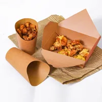 Boîtes d'emballage pour repas à emporter, boîtes en papier de qualité alimentaire pour la restauration rapide