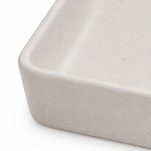 อ่างล้างมือแบบติดผนังหินธรรมชาติหรูหราจาก Poulars Wholesale รุ่น Moonlight Beige ทำจากหินอ่อน - Product Image 3