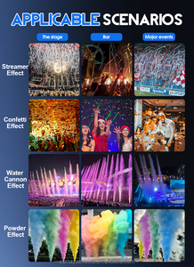Lanciatore di Coriandoli Telecomandato <span class=keywords><strong>Professionale</strong></span>, Cannone a Getto di Carta Colorata per Matrimoni, Feste a Tema, DJ, Lounge e Spettacoli - Product Image 4