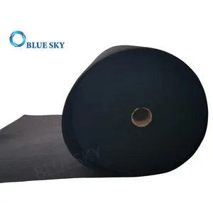 Material de filtro de aire personalizado, lámina de filtro de aire de carbón activado, purificador de aire de malla, rollo de papel de vidrio de fibra Media, HEPA