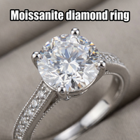 Bague vintage en moissanite, argent sterling 925, VVS1, alliance de mariage personnalisée pour femmes