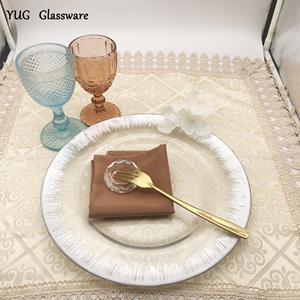 Plato de presentación de vidrio color bronce de 13 pulgadas para fiestas, bodas y eventos - Product Image 4