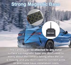 Phổ không dây xe phía sau xem đảo ngược máy ảnh tầm nhìn ban đêm hồng ngoại pin lớn góc có thể điều chỉnh không thấm nước AHD an toàn hơn Viện trợ - Product Image 6