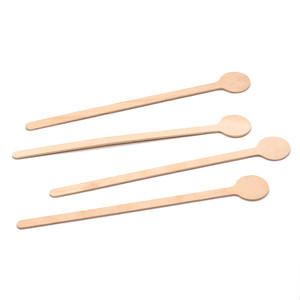 Tongkat Pengaduk Kopi Kayu <span class=keywords><strong>Birch</strong></span> 7.5 Inci untuk Minum - Product Image 3