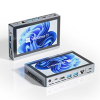 Mini PC G3 Pro con Procesador Intel N100 de 3.4GHz, Pantalla Táctil de 5.5 Pulgadas, Windows 11, Computadora Portátil, Pantalla Dual 4K, PC de Escritorio Pequeño