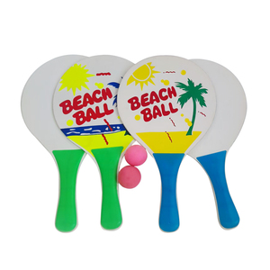 Juego de Pelota de Playa, Juego de Raquetas de Madera, 2 Raquetas, 1 Pelota en una Bolsa de Malla, Juegos Familiares en la Playa, Juegos para Niños en la <span class=keywords><strong>Piscina</strong></span> al Aire Libre - Product Image 2