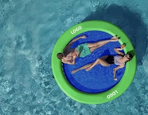 Colchoneta Flotante Redonda Inflable Funworldsport, Hamaca Flotante Megachill para el <span class=keywords><strong>Mar</strong></span> - Product Image 3