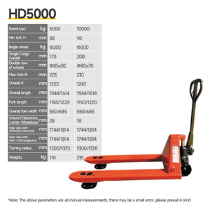 Gemakkelijk Te Gebruiken <span class=keywords><strong>3</strong></span> <span class=keywords><strong>Ton</strong></span> <span class=keywords><strong>Pallet</strong></span> Jack Heftruck Ruw Terrein <span class=keywords><strong>Hand</strong></span> <span class=keywords><strong>Pallet</strong></span> Truck Handleiding - Product Image 3