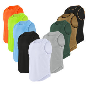 Débardeur Sport Homme Personnalisé OEM 100% Polyester Séchage Rapide Respirant Col Rond Décontracté pour Course et Gym avec Impression par Transfert Thermique - Product Image 1