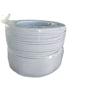 Wholesale Price 300/500V Flat Cable Core Pvc Insulated and Sheathed Flat Electric Wire and Cable 2*1.5mm 2*2.5mm Twin Solid cabl