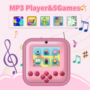 Trẻ Em Dễ Thương Mini Pocket Máy In Món Quà Tốt Nhất Cho Giáng Sinh Nhật Mp3 Máy Nghe Nhạc Trò Chơi Máy In Ảnh Mèo Unicorn Hippo Mini Máy Ảnh - Product Image 5