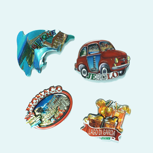 Aimant <span class=keywords><strong>de</strong></span> réfrigérateur en forme <span class=keywords><strong>de</strong></span> voiture rétro classique Lago Di Garda, aimant décoratif souvenir touristique paysage du <span class=keywords><strong>lac</strong></span> Garda - Product Image 2
