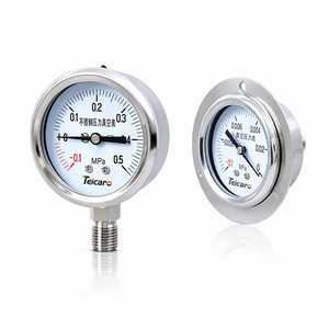 Manomètre de pression pour pompe à vide Teicaro TKVP -0,1 à 0 bar pour systèmes de pompes à vide industriels - Product Image 1