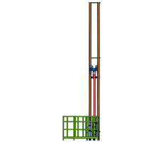 Plateforme élévatrice de marchandises électrique hydraulique à rail vertical pour entrepôt et manutention logistique en usine
