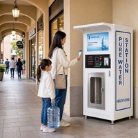 Distributeur d'eau personnalisé avec purificateur RO 800 GPD, écran LED, désinfection UV, nettoyage automatique et gestion basée sur le cloud