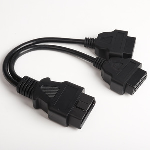 Linkyou OBD 2 Stecker 16-Pin Stecker auf Dual Buchse Y-Splitter Diagnose-Verlängerungskabel Adapter Code-Lesegerät Scan-<span class=keywords><strong>Tools</strong></span> 12-24V - Product Image 5