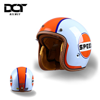 Casque de moto rétro demi-face en ABS certifié DOT - Prix de gros usine personnalisable OEM/ODM