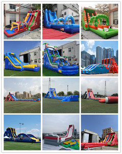 BIỆT THỰ Bơm Hơi Trượt Nước Trượt Nhảy Lâu Đài Bouncy Nhà Nảy Lớn Mặt Trăng Kết Hợp Với Bể Bơi - Product Image 6