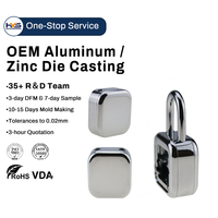 Accessoires de serrure de porte électronique personnalisée, boîtier de serrure de porte intelligente à code, moulage sous pression en alliage zinc-aluminium