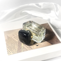 Flacon de parfum transparent rectangulaire, atomiseur de parfum, 30 ml, flacon de parfum de luxe, emballage cosmétique, flacon de parfum vide