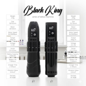 Macchinetta per Tatuaggi Wireless Professionale XNET 370 con Motore e Corsa Regolabile 2.0-4.2mm per Principianti e Artisti del Body Art - Product Image 5