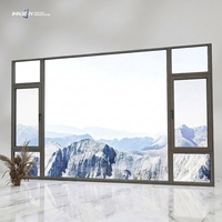 Ventanas Abatibles Horizontales de Aluminio Personalizadas de Fábrica, Aislamiento Térmico, Resistentes al Viento, para Sala de Estar y Balcón