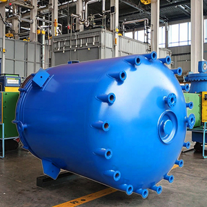 自動二層ジャケテッドガラスリアクター50L/100L/200L/1000L/2000L容量ポンプPLC化学反応反応ケトル - Product Image 1