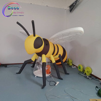 Modèle d'abeille gonflable géant personnalisé pour jardin, parc à thème, événement, publicité extérieure, décoration