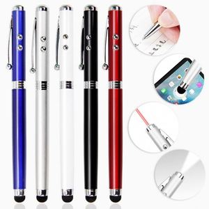 Multifunctional 4-In-1 Metal Ballpoint With <b>Led</b> Light 1.0Mm Tip Blue/Black Ink Promotional Logo Pen - Product Image 2