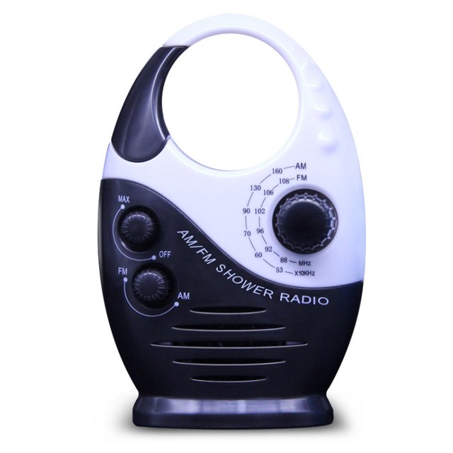 SY-950 Portable Shower Radio AM FM IPX4 Waterproof Battery Powered Speaker with Top Handle