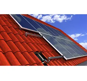 مورد جيد لوحة طاقة شمسية تصاعد قوس بلاط سقف الألومنيوم هيكل على سقف الشمسية