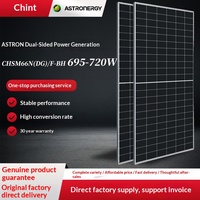 Modules photovoltaïques bifaciaux en silicium monocristallin de type N Zhengtai CHSM66NDGF-BH, panneaux solaires à double vitrage