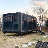 Maison capsule spatiale modulaire préfabriquée moderne de luxe portable en aluminium