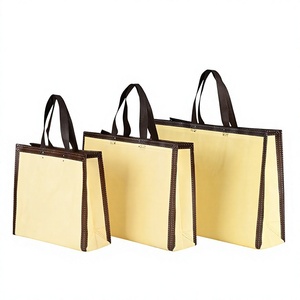 Recycled Non-Woven Leopard Pattern Medium Shopping <b>Bag</b> Reusable Heavy Duty <b>Foldable</b> Shoulder Strap Promotional Grocery Tote SH - Product Image 3