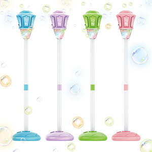 Varita Mágica De Burbujas para Niños, Tobogán Giratorio Brillante con Luz, Juguete Interactivo para Fiestas Infantiles Al Aire Libre, Pascua, Navidad, Cumpleaños, Parque, Jardín Y Playa